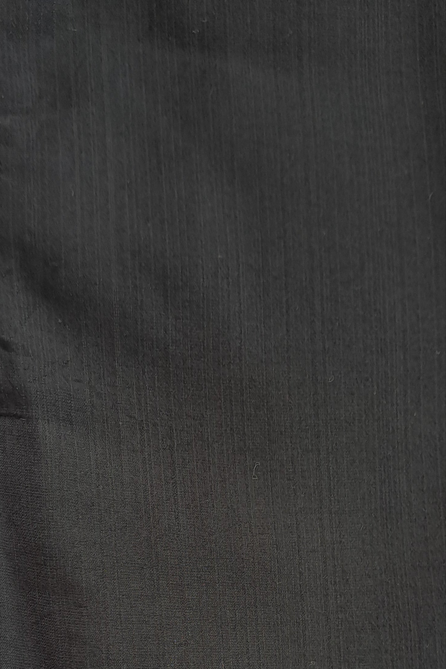 Black Cotton Blend Kurta with Deer Embroidery