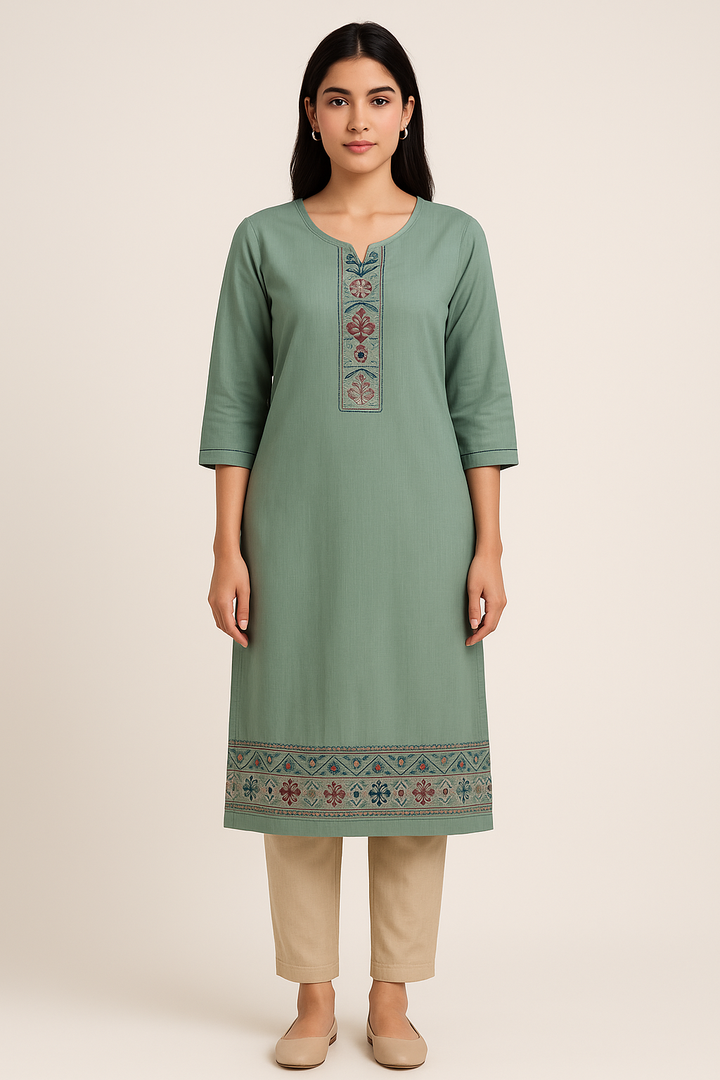 Women’s Teal Green Kurta
