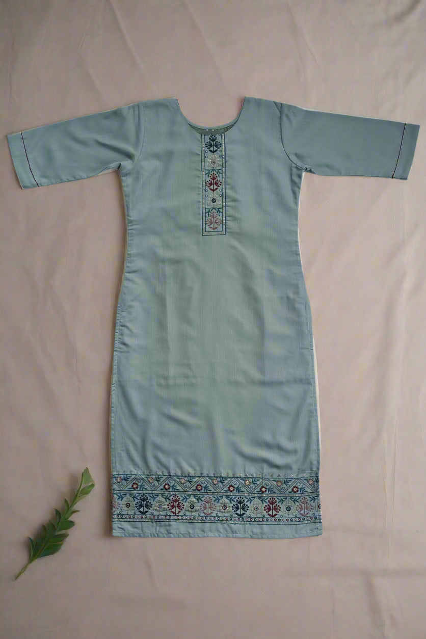 Women’s Teal Green Kurta
