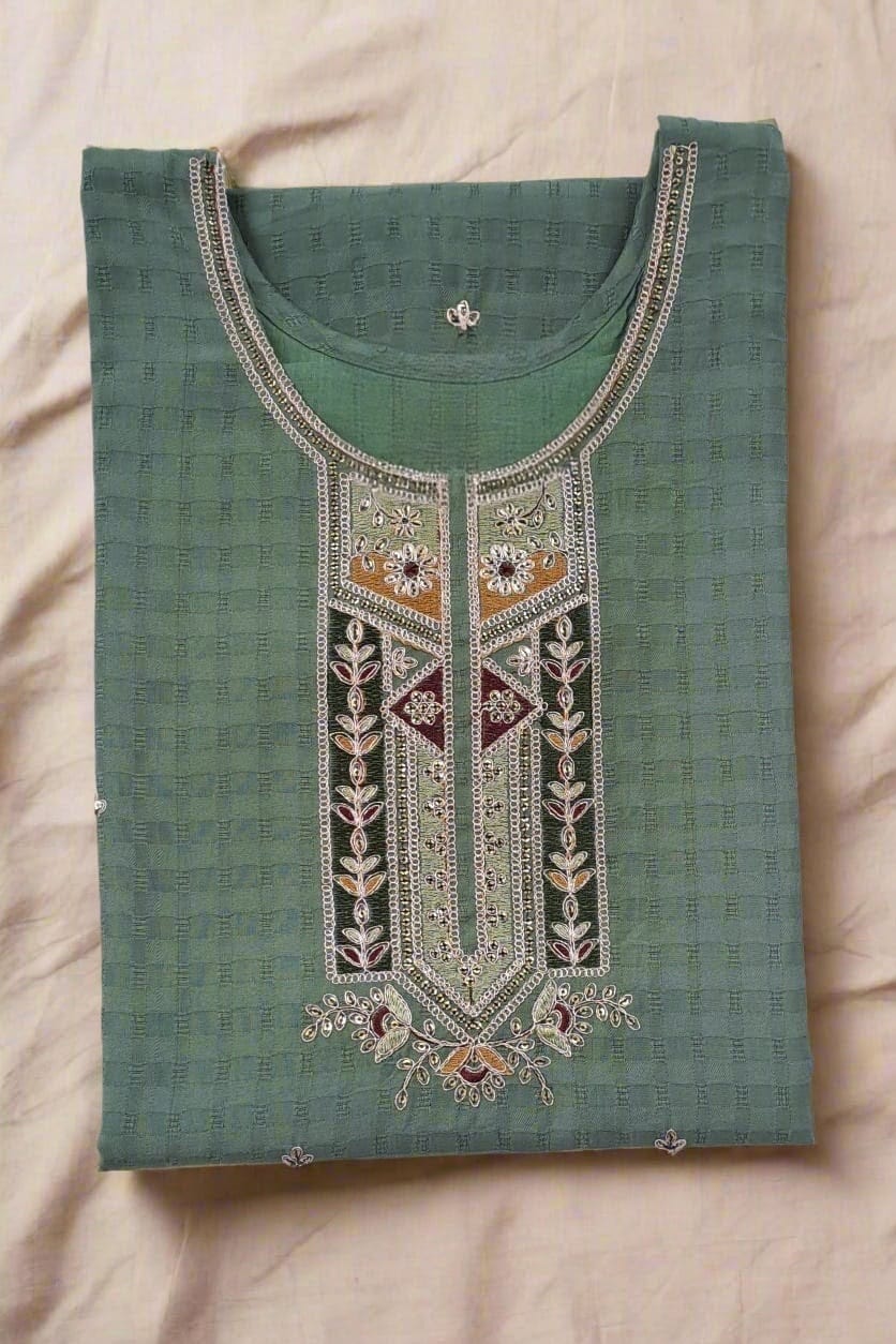 Laurel Green Embroidered Kurta